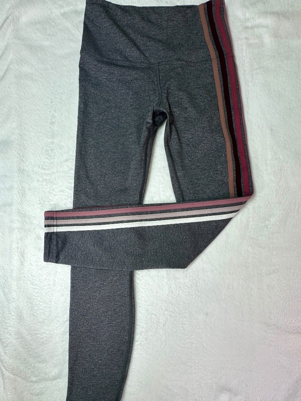 Lululemon Align High-Rise Pant 25" Heathered Grey Multi Side Stripe - Size 6